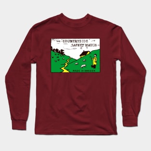 Countryside Matchbook label Long Sleeve T-Shirt